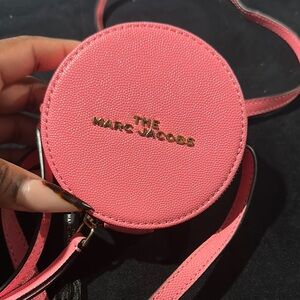 Marc Jacobs Pink Round Crossbody Bag
